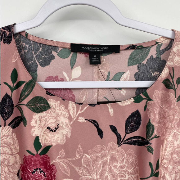 SOLD Marc New York Pink Floral Kimono Blouse Shirt NEW - Picture 6 of 14